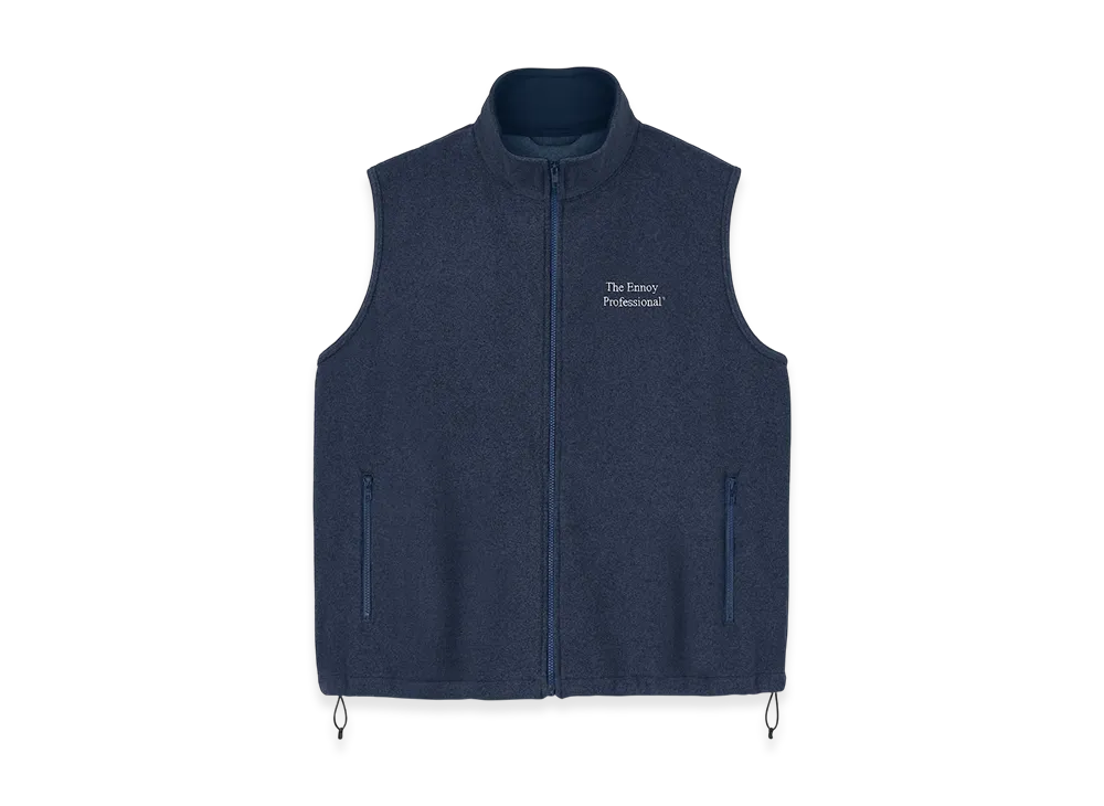 エンノイ プロフェッショナル フリース ベスト "ネイビー"