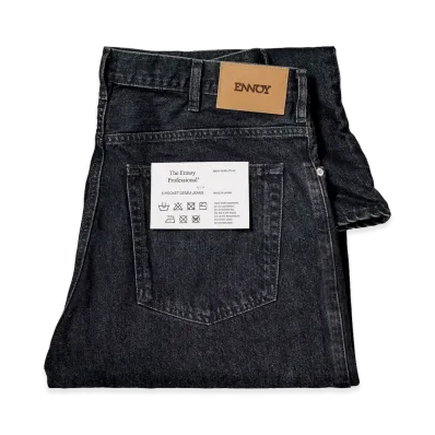 ENNOY 5 Pocket Denim Jeans "Fade Black"