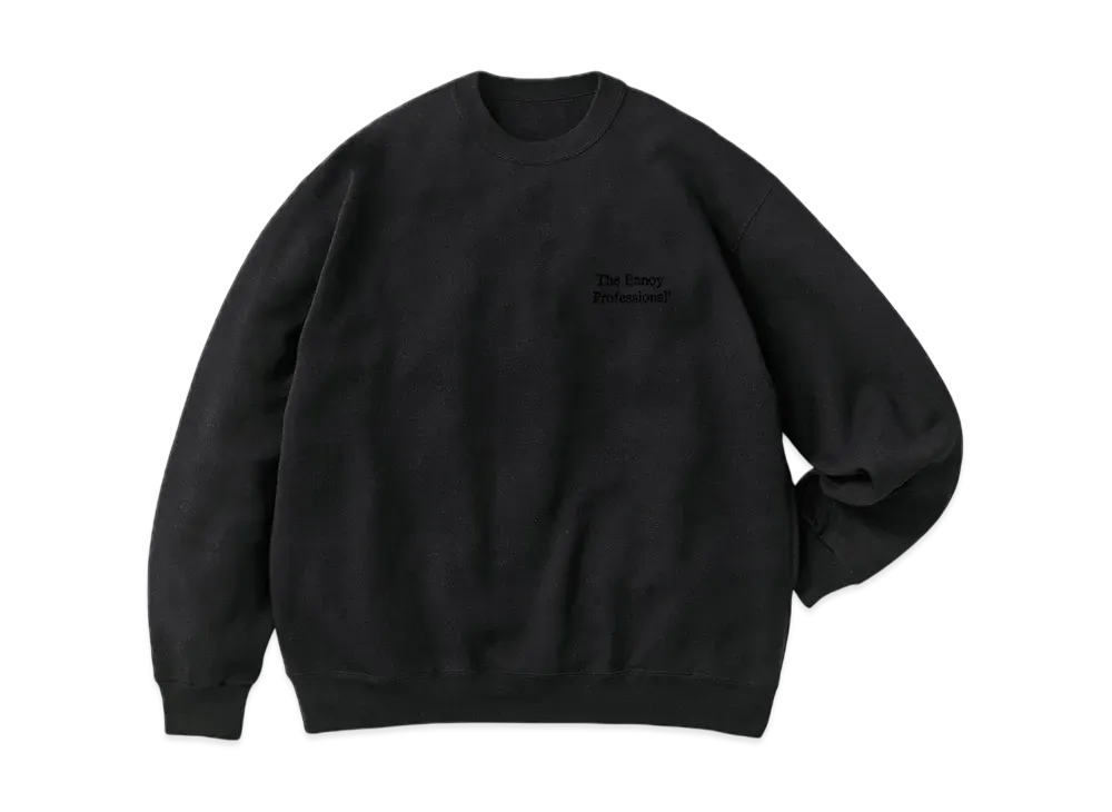 ENNOY Professional Crew Sweat "Black/Black" 25SS