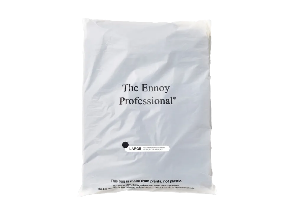 ENNOY Pocket & Crew 2Pack SS T-Shirt "Black" SS25BRENCT06NTL