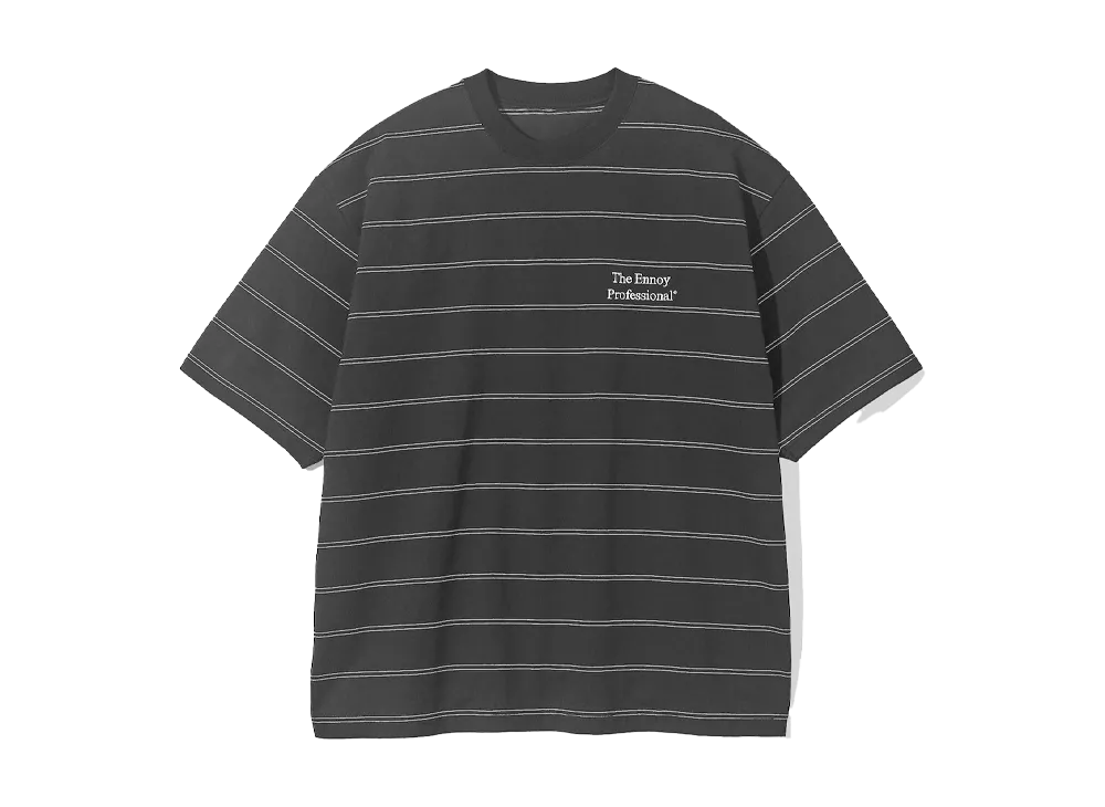ENNOY Panel Border S/S T-Shirt "Black"