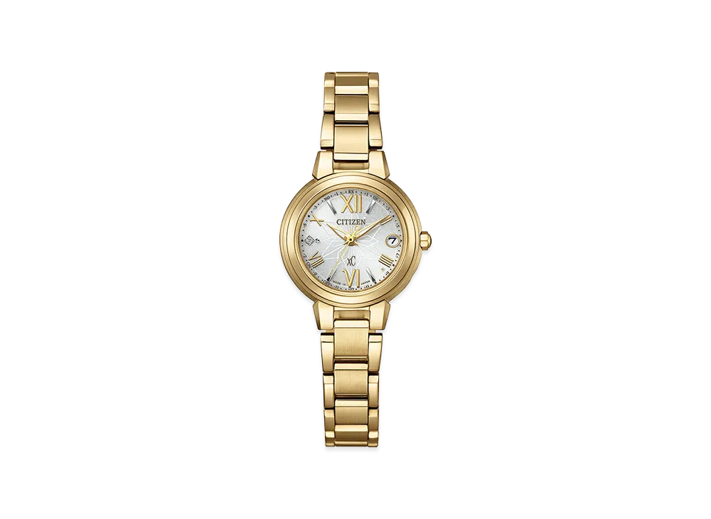 CITIZEN Women's XC Basic Collection Eco-Drive Lab-Grown Diamond 1P 25mm "Gold/White"
