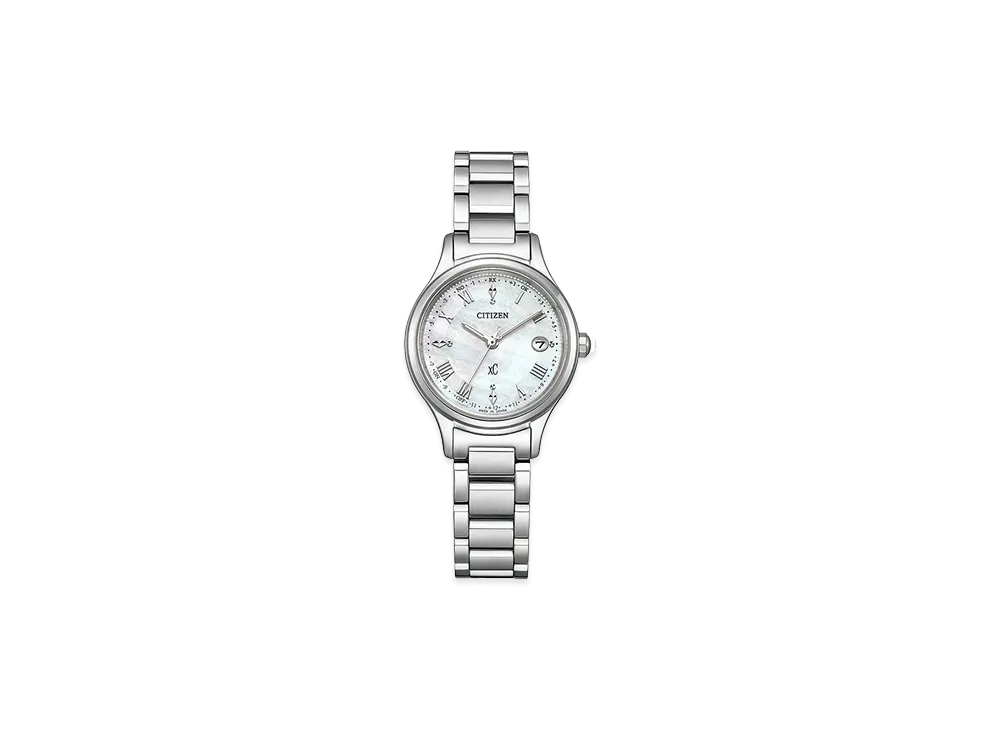 CITIZEN Women's Eco-Drive XC Hikari Collection 27mm "Silver/White Shell"