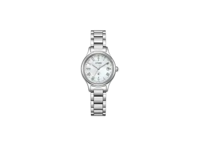 CITIZEN Women's Eco-Drive XC Hikari Collection 27mm "Silver/White Shell"