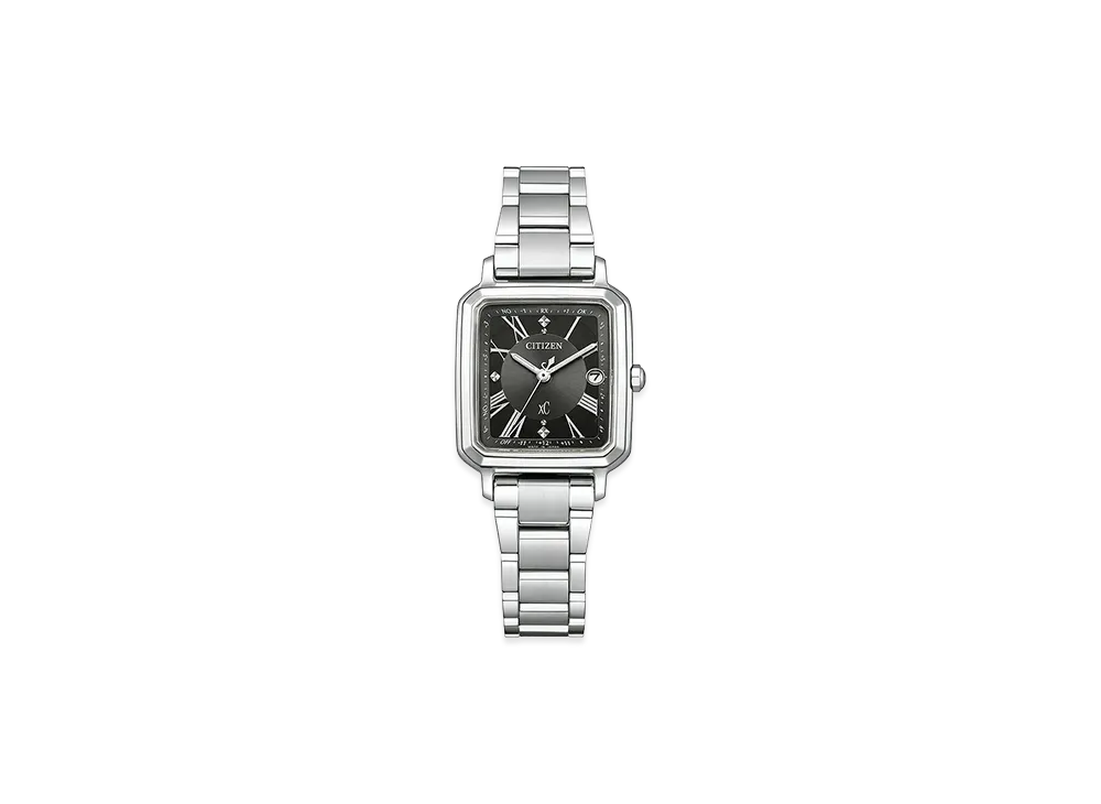 CITIZEN Women's XC Hikari Collection Eco-Drive with Interchangeable Strap Super Titanium "Silver/Black"