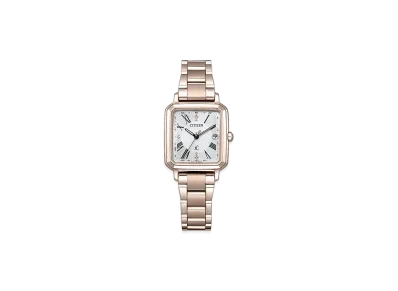 CITIZEN Women's XC Hikari Collection Eco-Drive with Interchangeable Strap Super Titanium "Pink Gold/Brown"