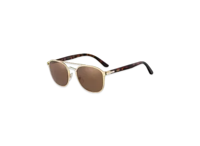 Cartier C de Cartier Sunglasses "Gold/Black/Brown"