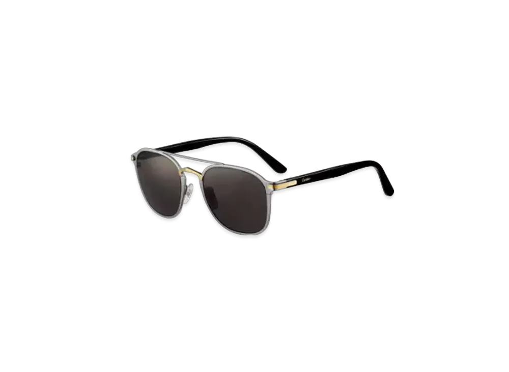 Cartier C de Cartier Sunglasses "Black/Gold/Dark Gray"