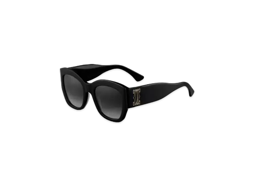 Cartier Double C de Cartier Sunglasses "Black/Gradient Gray"