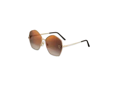 Cartier Panthere de Cartier Sunglasses "Gradient Brown"