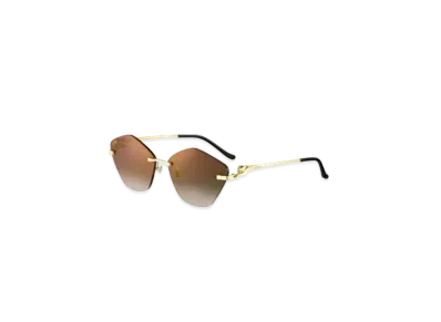 Cartier Panthere de Cartier Sunglasses "Gradient Brown"