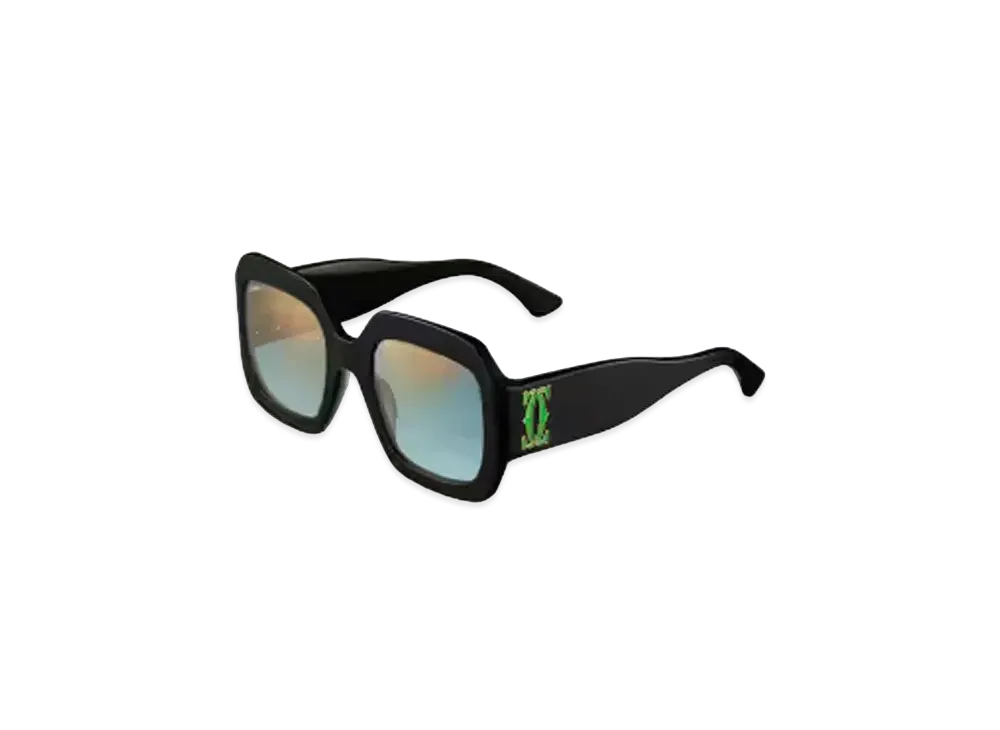 Cartier C de Cartier Sunglasses "Black/Gradient Green"