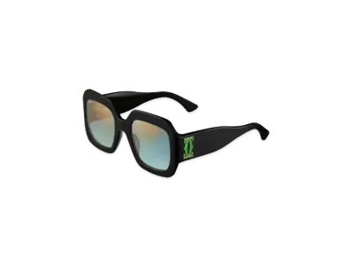 Cartier C de Cartier Sunglasses "Black/Gradient Green"