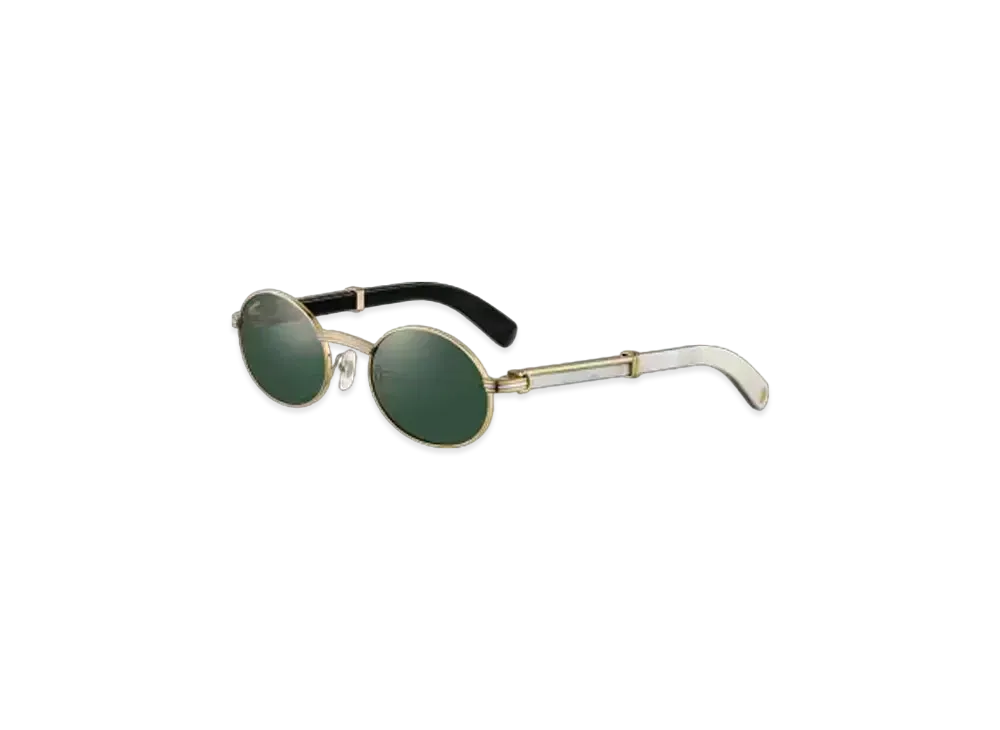 Cartier Premiere de Cartier Sunglasses "White Horn/Gray"