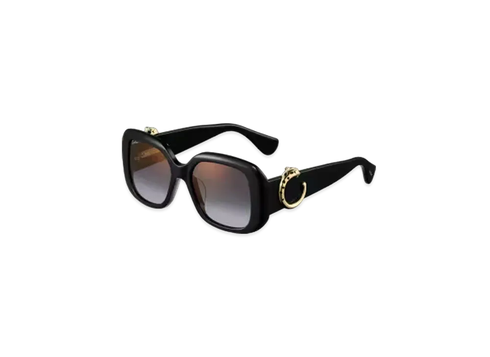 Cartier Panthere de Cartier Sunglasses "Black/Gray"