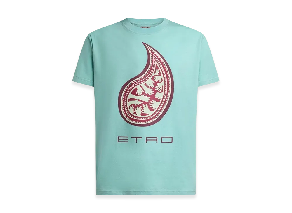 ETRO per Kaito Takahashi T-Shirt "Turquoise"