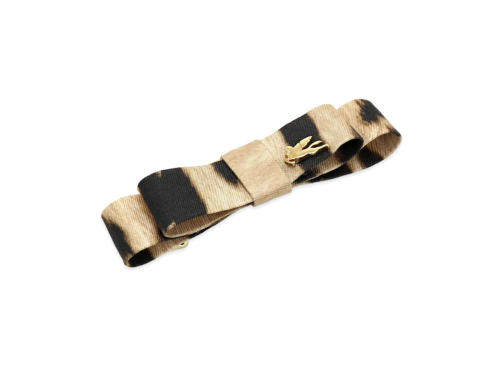 ETRO Women's Bow Hair Clip Barrette "Brown Multi"
