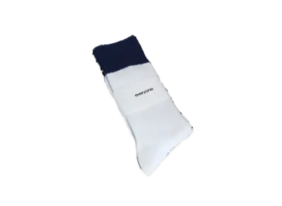 Everyone 2-Tone Socks "White/Navy"