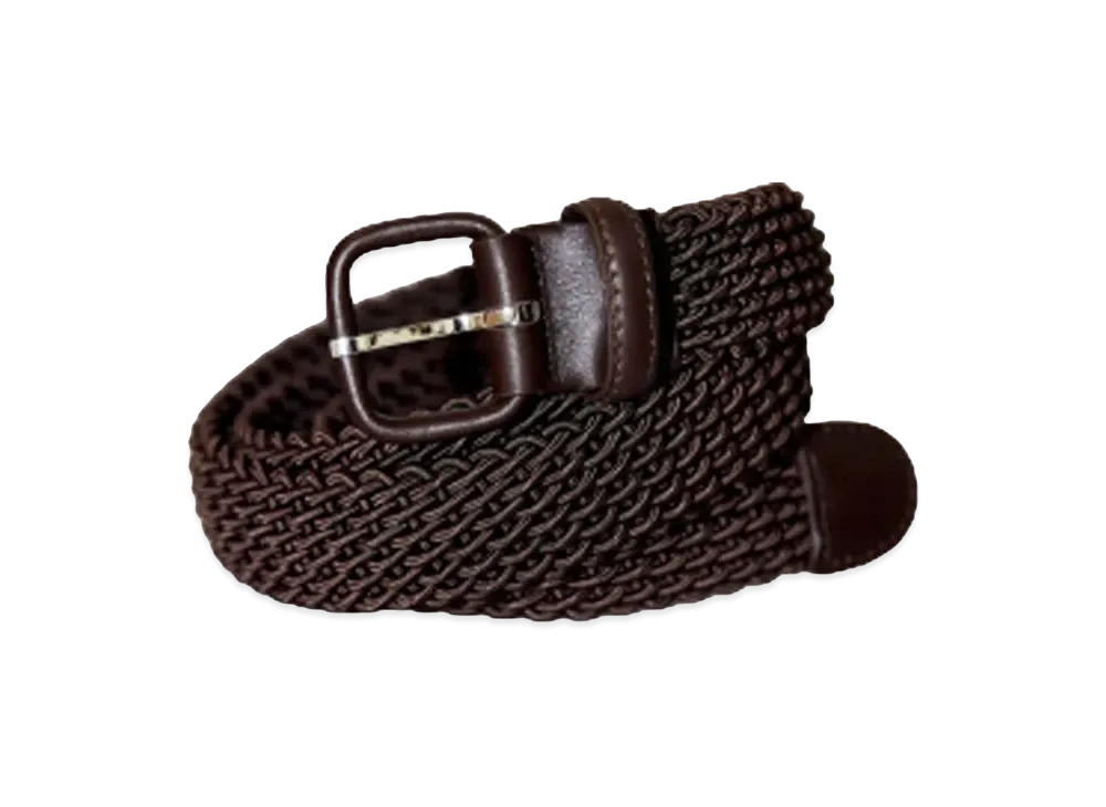 Everyone L'Aiglon Woven Elastic Belt "Brown"