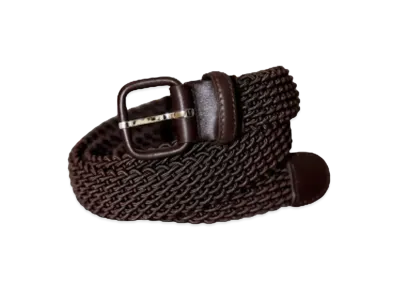 Everyone L'Aiglon Woven Elastic Belt "Brown"