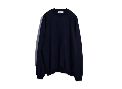 everyone Cotton Crew Neck Sweatshirt "Black"