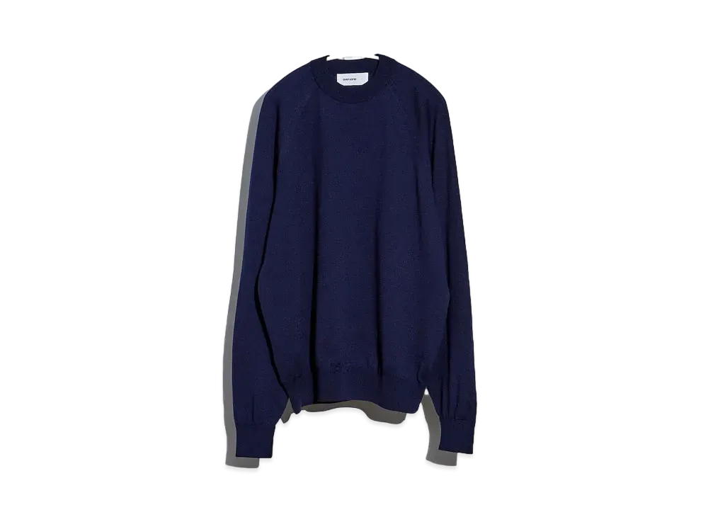 Everyone High Gauge Knit Sweater "Navy"
