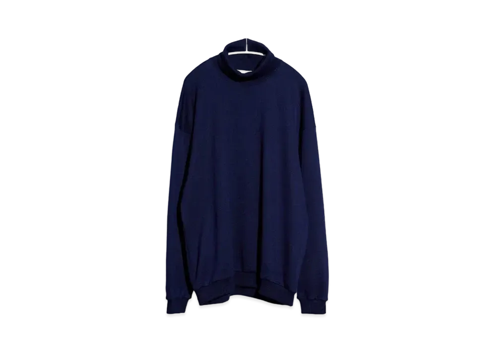 Everyone Cotton Turtleneck Sweatshirt "Navy"
