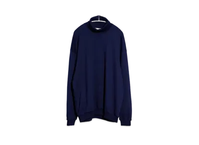 Everyone Cotton Turtleneck Sweatshirt "Navy"