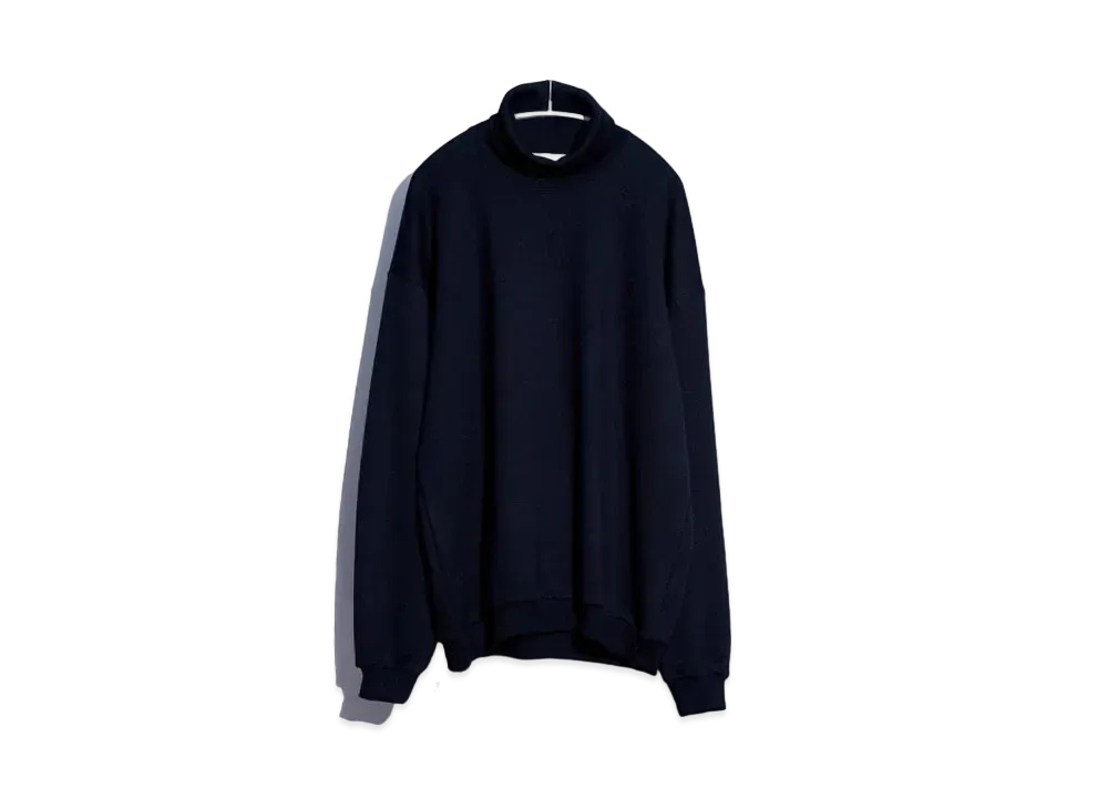 Everyone Cotton Turtleneck Sweatshirt "Black"