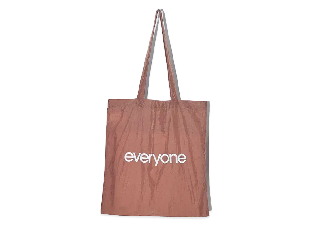 everyone Nylon Logo Tote Bag "Brown"