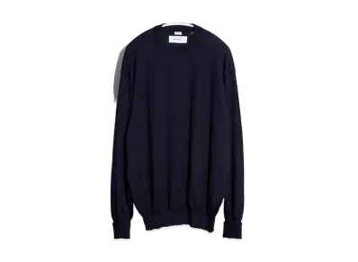 everyone A.PRESSE for everyone Cashmere High Gauge Crew Neck Sweater "Black"