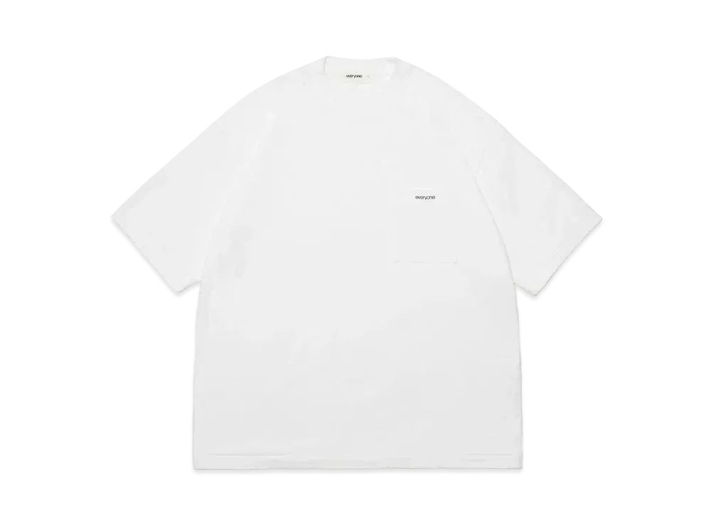 everyone Pocket Tee Shirt "White" EV24-CS27