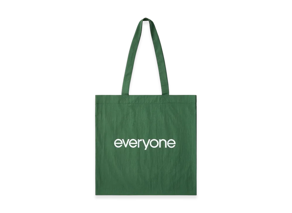 everyone Nylon Logo Tote "Green"