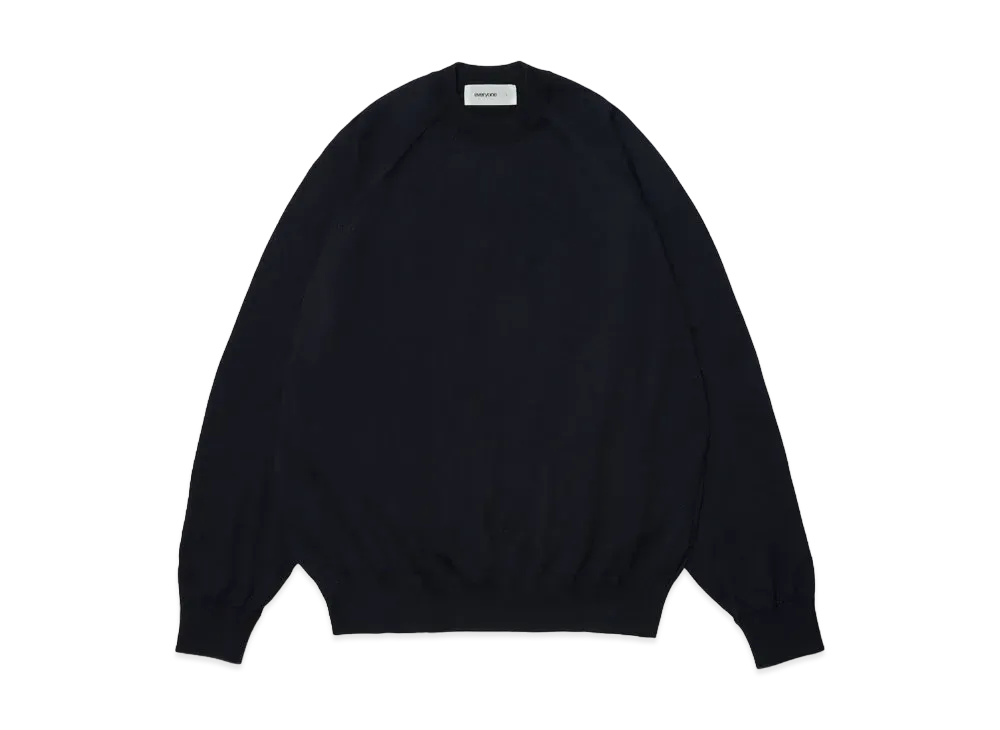 everyone High Gauge Knit Sweater "Navy"
