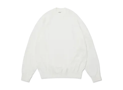 everyone High Gauge Knit Sweater "White"