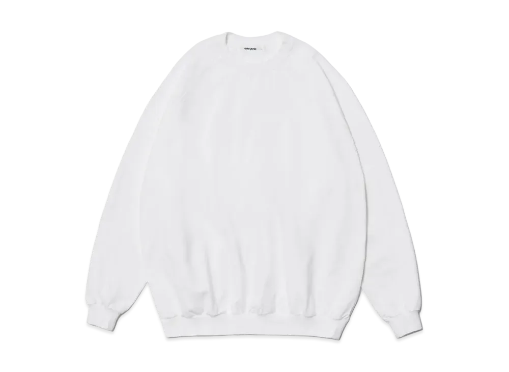 everyone Light Weight Cotton Crew Neck "White"