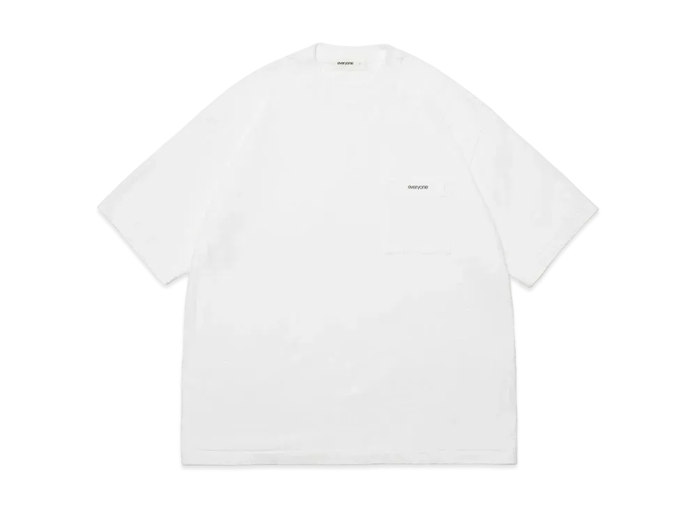everyone Pocket Tee Shirt "White"
