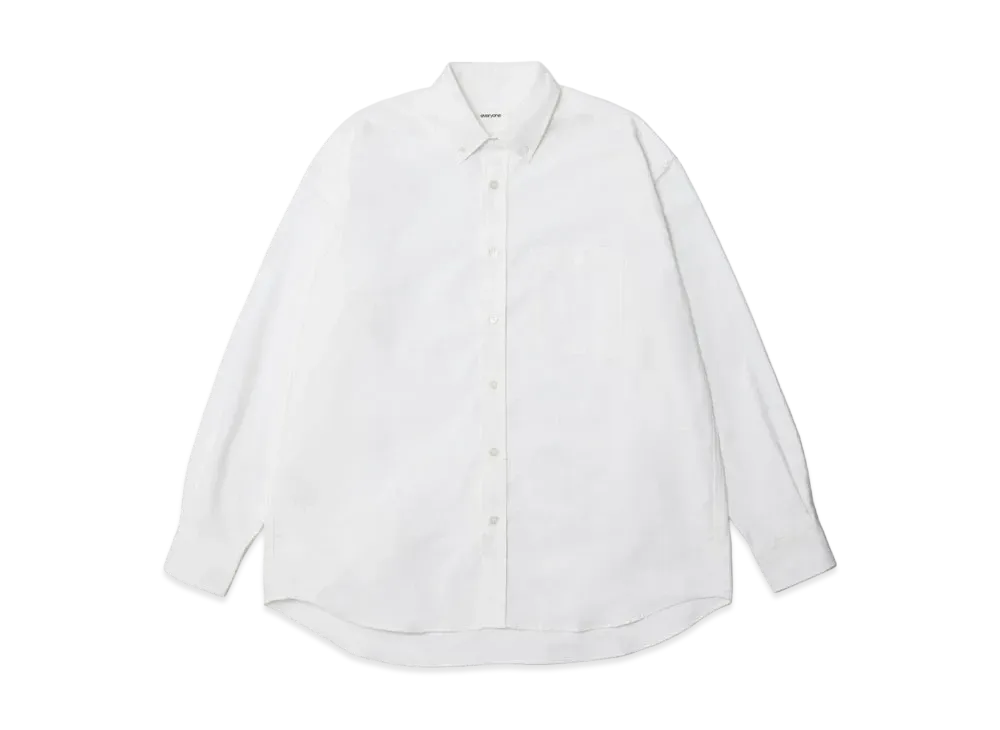 everyone Button-Down Oxford Shirt "White"