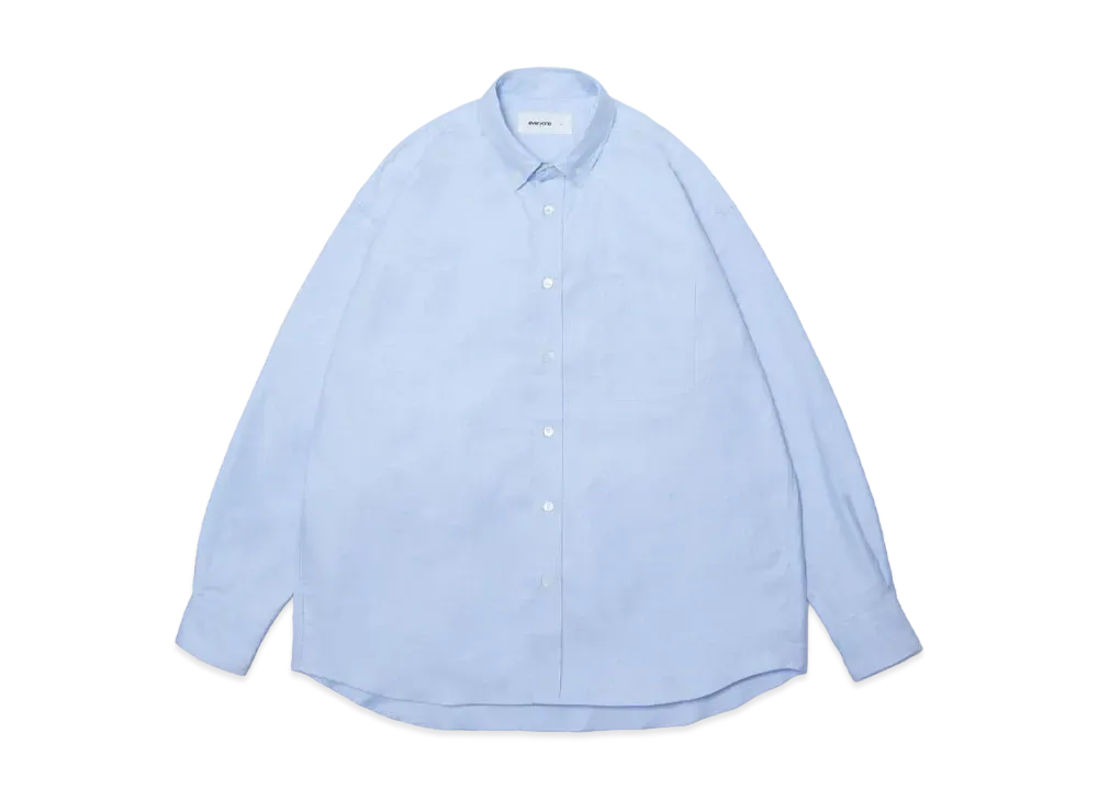 everyone Button-Down Oxford Shirt "Sax"