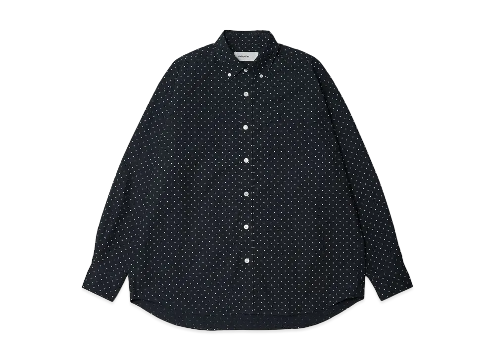 everyone Typewriter Regular Collar Shirt 