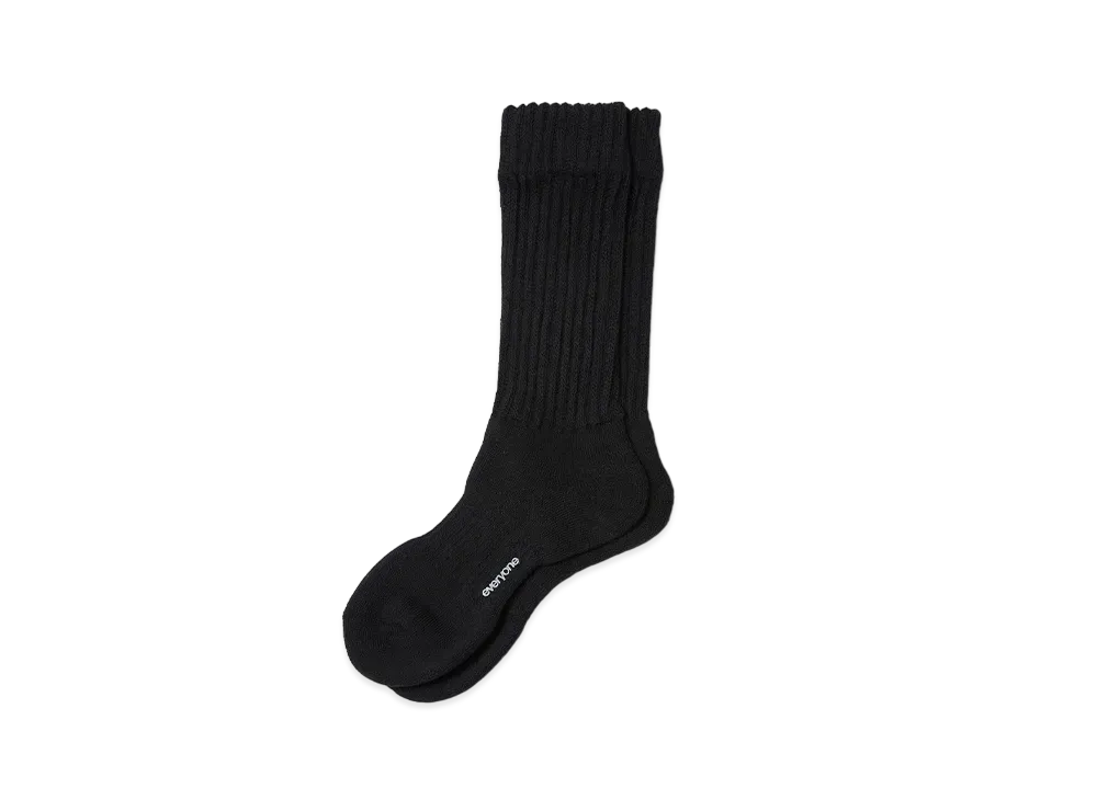everyone Rib Socks "Black"
