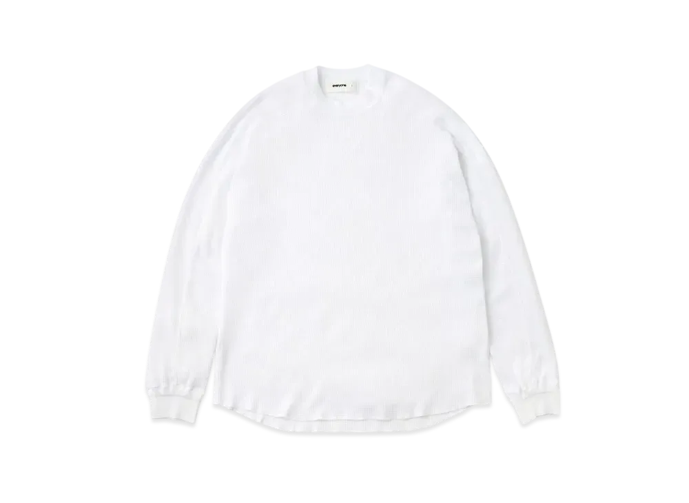 everyone Thermal Long Sleeve Cut & Sewn "White"