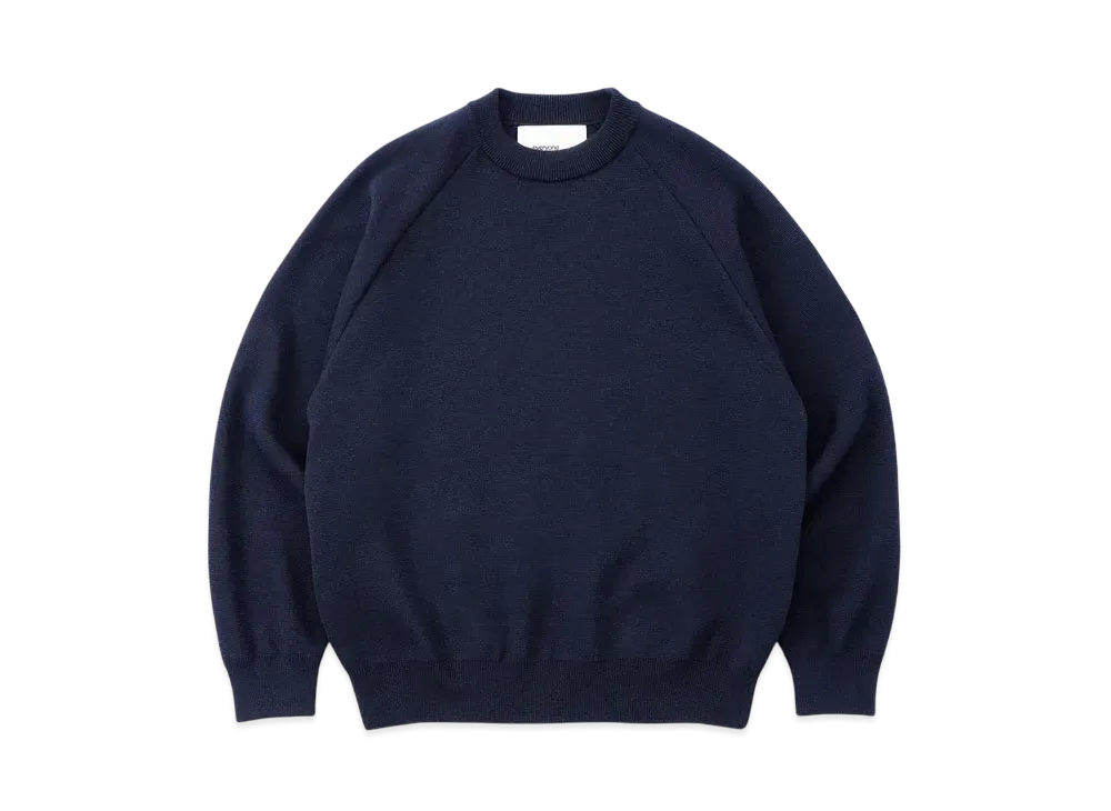 everyone Milano Rib Knit Crew Sweater "Navy"