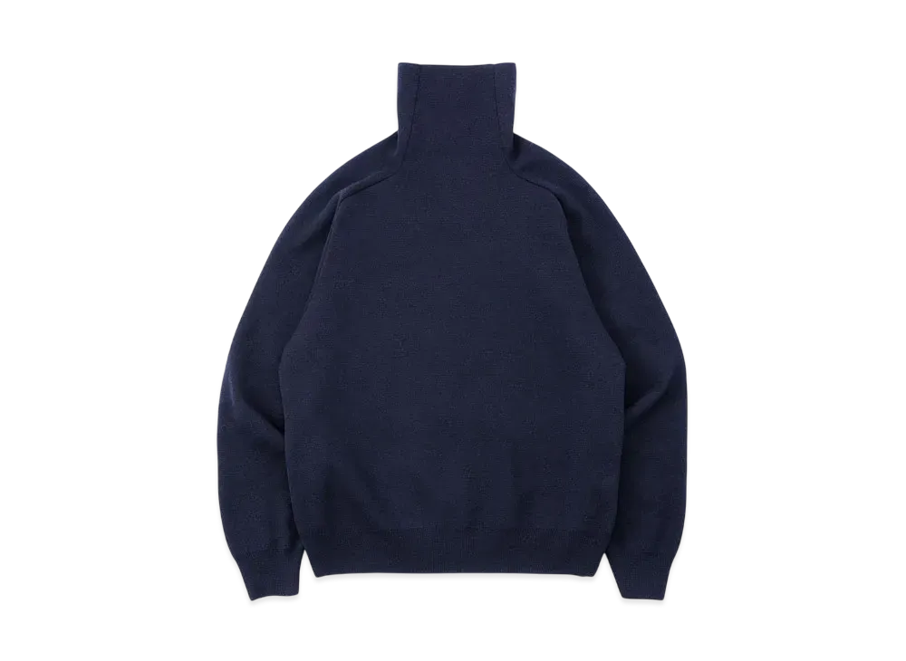 everyone Milano Rib Knit Turtle Sweater "Navy"