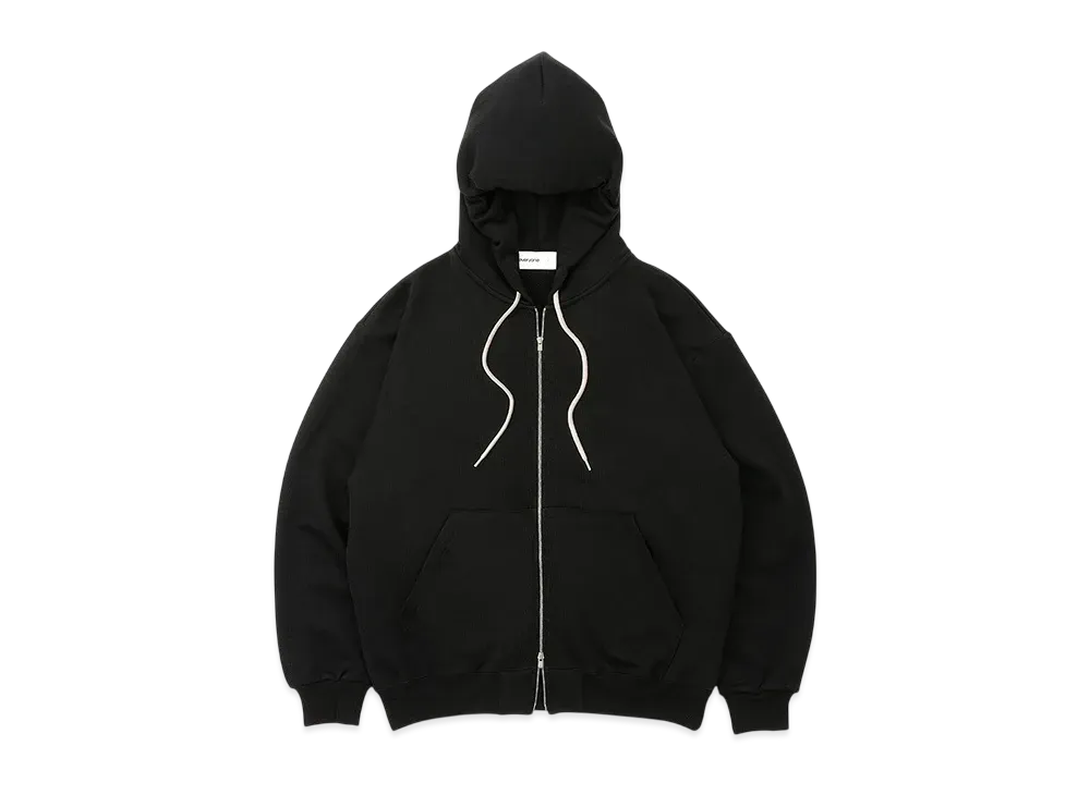 everyone Cotton Zip Up Hoodie "Black"