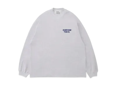 everyone J.30000 Logo Long Sleeve Tee "Ash Gray"