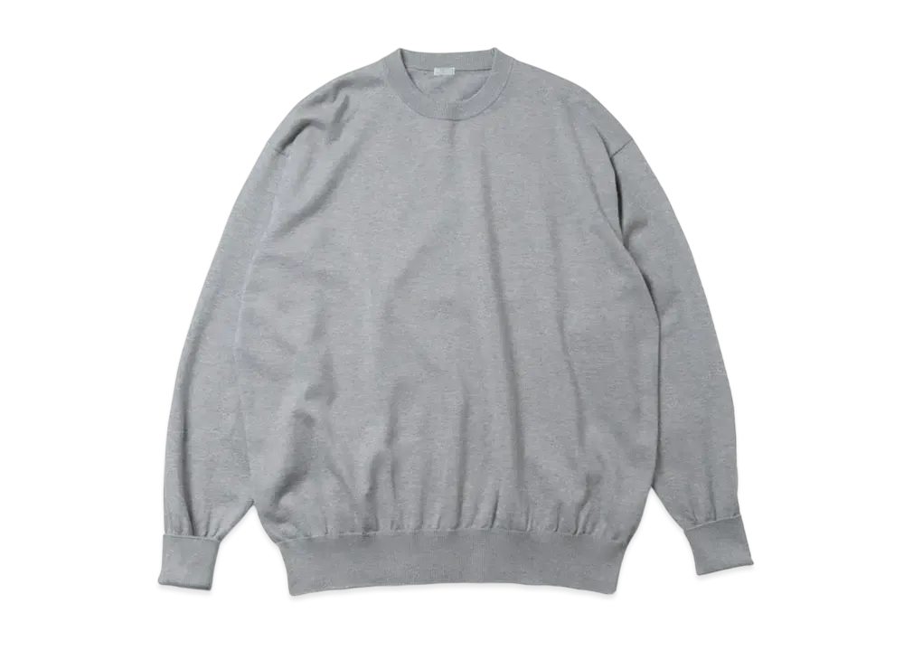 everyone Cotton knit L/S T-Shirt "Grey"