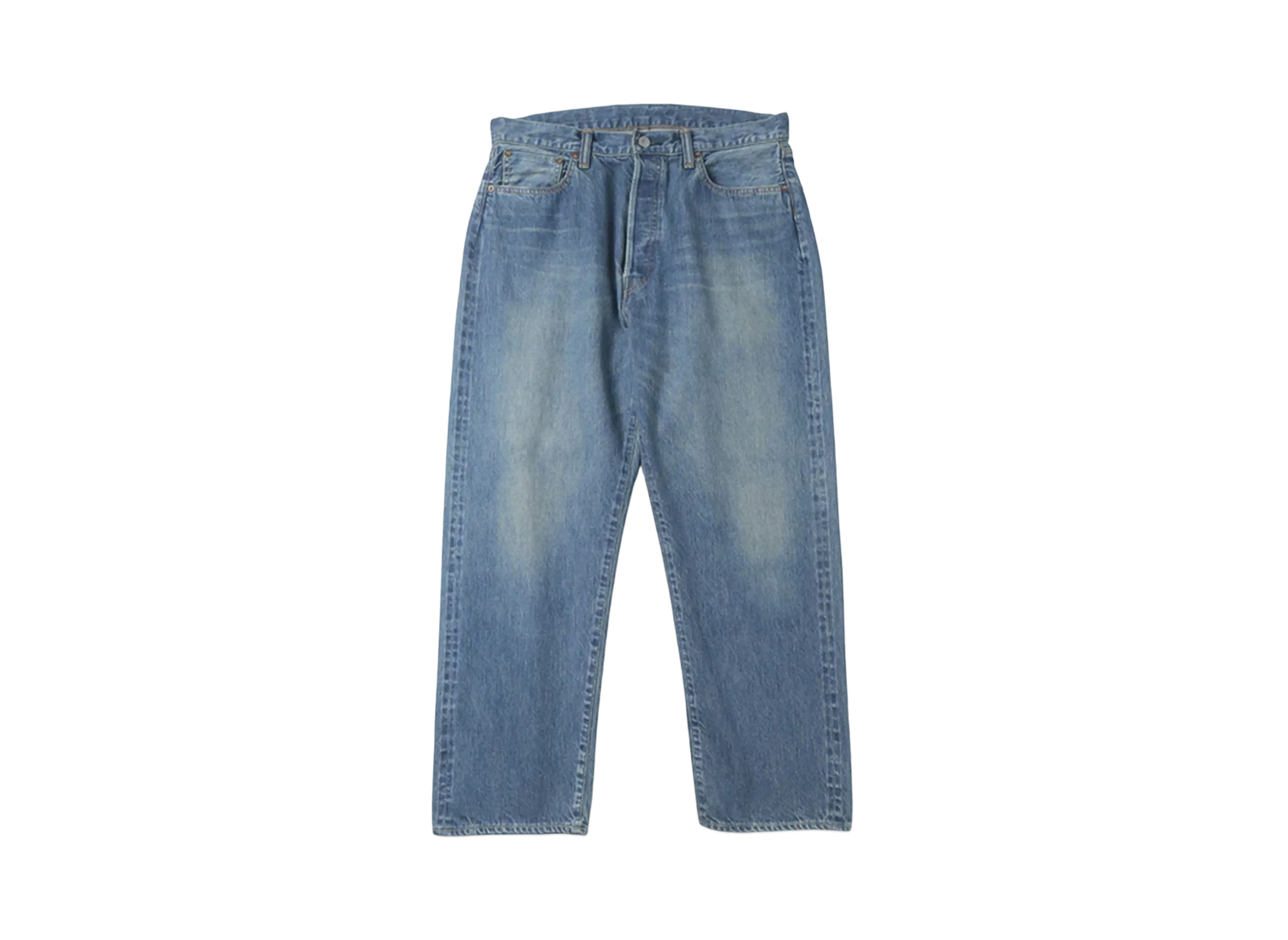 everyone Washed Denim Wide Pants "Indigo"