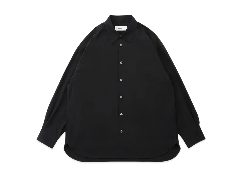 everyone Typewriter Regular Collar Shirt "Black"