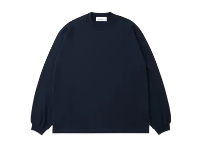 everyone High-Gauge Cotton Long Sleeve Tee Shirt "Navy"